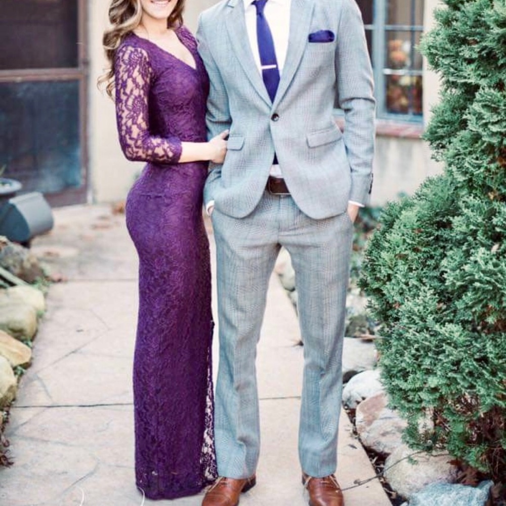Purple Lace Dress
